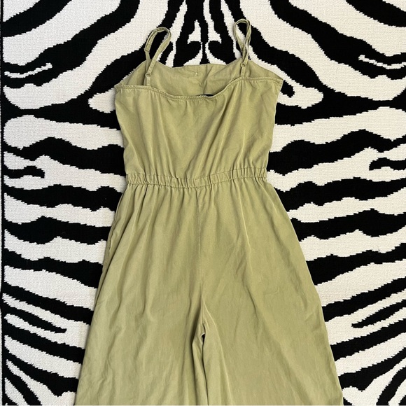 Bershka Utility Jumpsuit Wide Leg Drawstring Waist Size Small - Picture 3 of 8